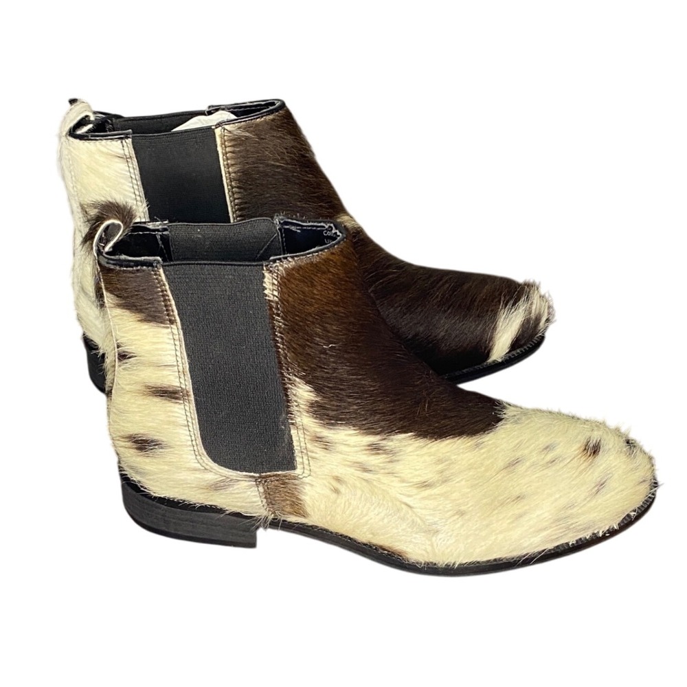 MYRA Western Cowhide Hair-On Leather Ankle Boots Women Size 6‎